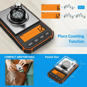 Precision at Your Fingertips: Portable 0.001g Digital Scale