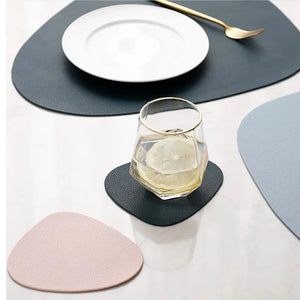 Chic PU Leather Placemats - Stylish Table Accessories