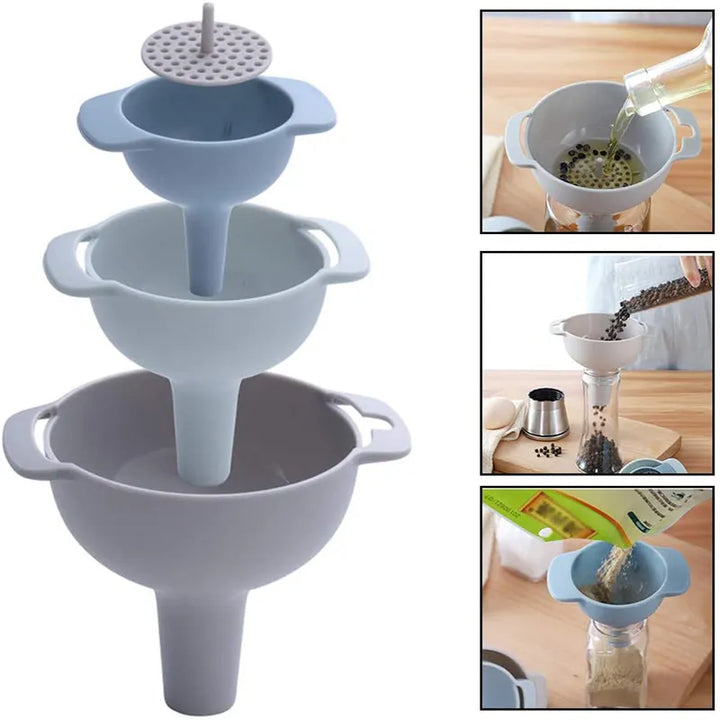 Household Filter Funnel Set: A Splash of Convenience
