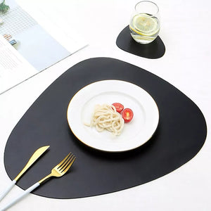 Chic PU Leather Placemats - Stylish Table Accessories