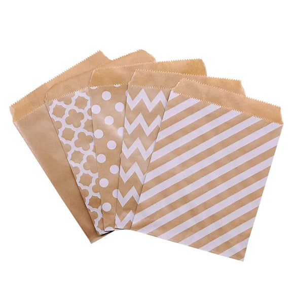 25Pcs Kraft Paper Candy Bags - Birthday Party Decoration