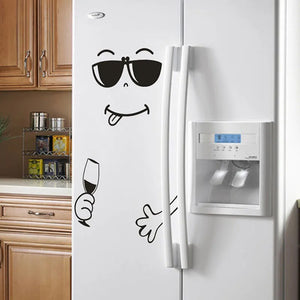 Funny Smiley Face Wall Stickers - DIY Vinyl Decals