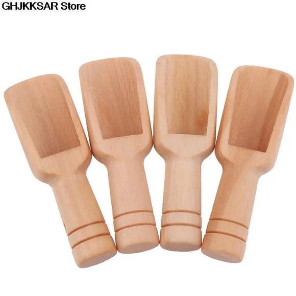 Wooden Handle Mini Spoons Set - Perfect for Coffee