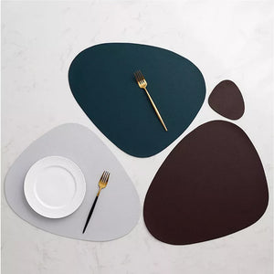 Chic PU Leather Placemats - Stylish Table Accessories