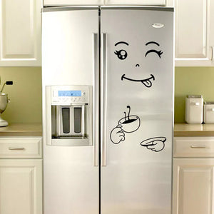 Funny Smiley Face Wall Stickers - DIY Vinyl Decals