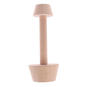 Portable Wooden Egg Tart Tamper - Double-Sided Pastry Pusher
