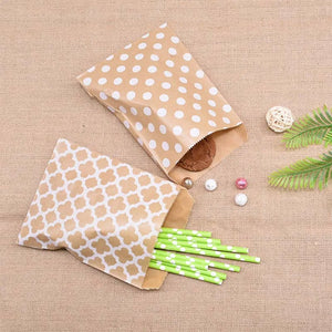 25Pcs Kraft Paper Candy Bags - Birthday Party Decoration