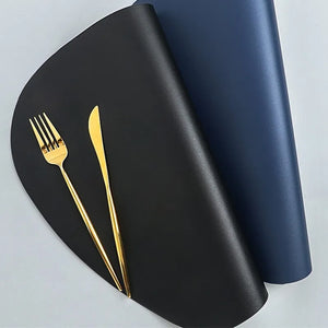 Chic PU Leather Placemats - Stylish Table Accessories