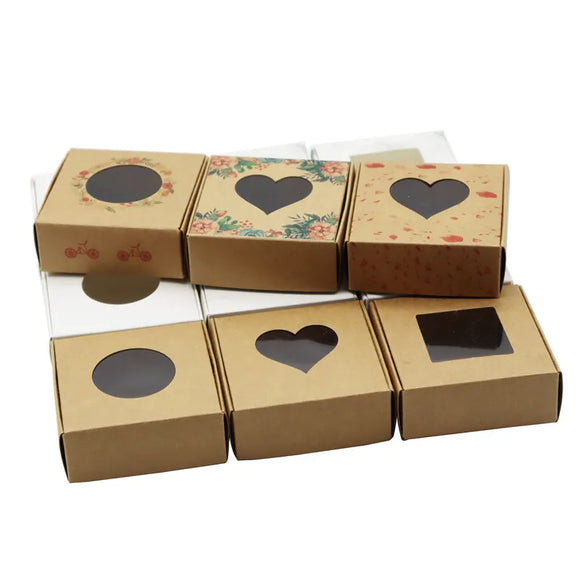 24 Pcs Christmas Candy Gift Boxes with PVC Window