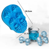 Large Realistic Silicone Skull Cake Mould
