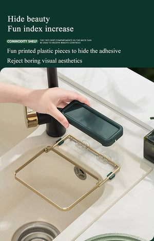 Sink Filter Rack: Kitchen Foldable Strainer Mesh Bag