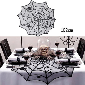 Halloween Spider Lace Decor Set