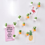 Creative Cactus Fridge Magnet Decor Set - 3D Cute Cartoon Collection