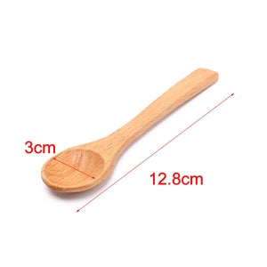 Wooden Handle Mini Spoons Set - Perfect for Coffee