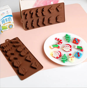 Festive Silicone Candy Mold for Christmas Delights
