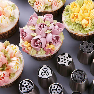 Russian Tulip Icing Rose Pastry Nozzles - Cake Decorating Bliss