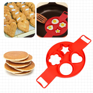 Silicone Egg Pancake Ring - Nonstick Pancake Maker Mold
