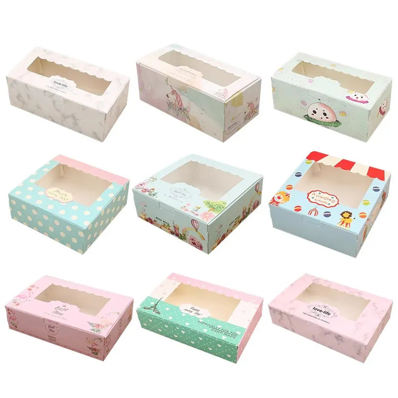 Baking Packaging Box with Transparent Window