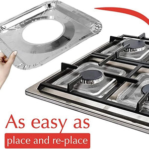 Keep Your Gas Stove Clean with Disposable Aluminium Burner Liner