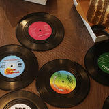 Groovy Vibes: Retro Record Disk Coasters for Your Drinks
