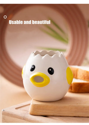 Cutely Efficient: Ceramic Egg White Separator
