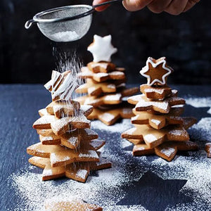 Festive Stainless Steel Christmas Tree Cookie Cutters