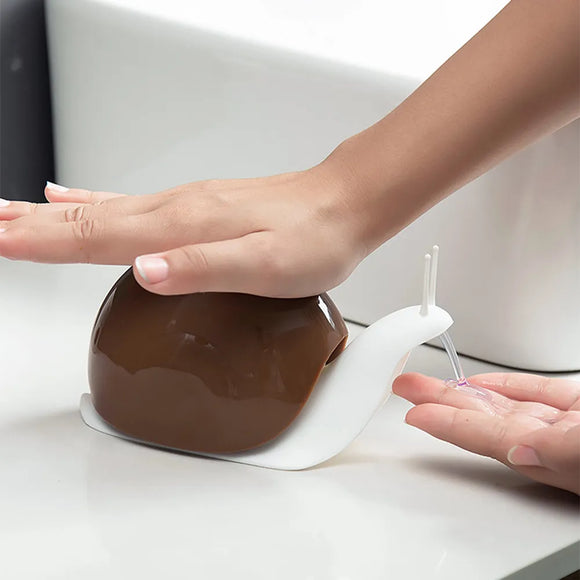 Snail Charm: Plastic Liquid Soap Dispenser