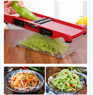Multifunctional Vegetable Cutter with Onion Chopper