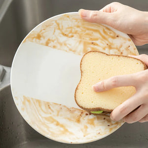 Creative Toast Shape Dish-washing Sponges