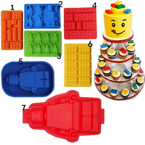 Lego Style Building Blocks Silicone Mold Set