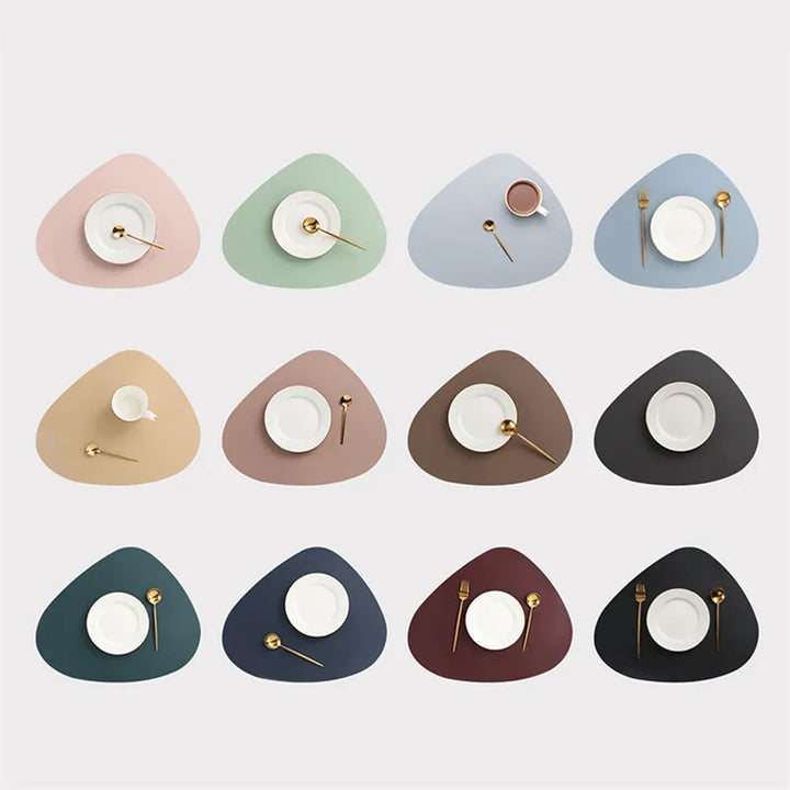Chic PU Leather Placemats - Stylish Table Accessories