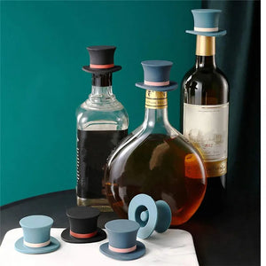 Add a Touch of Fun with the Top Hat Silicone Wine Plug