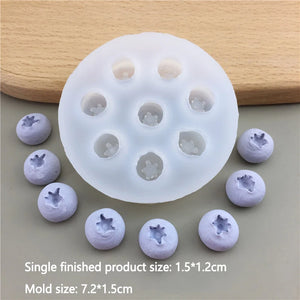 3D Blueberry Raspberry Silicone Cake Mold