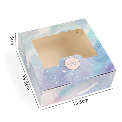 Transparent packaging outlet box