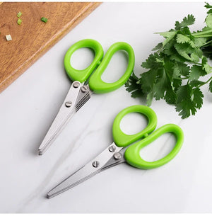 Multi-functional Stainless Steel Kitchen Scissors - 3/5 Layer