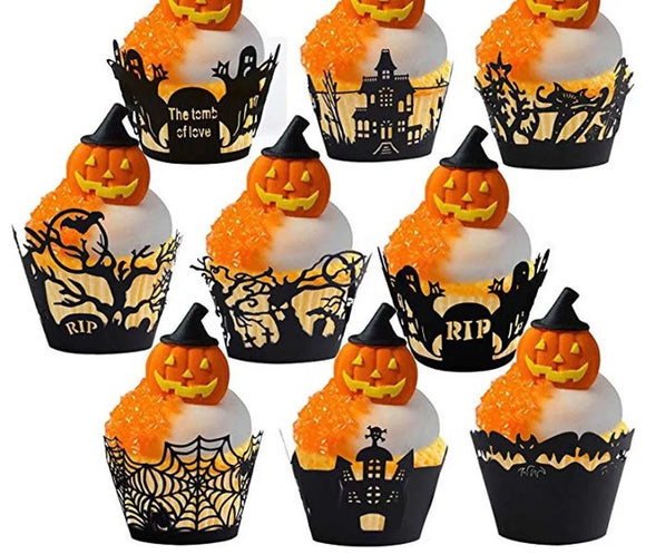 Halloween Hollow Out Cupcake Surround: Spooky Party Delight