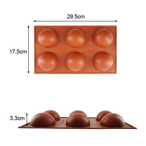 Create Delightful Sweets: 3D Round Half Sphere Silicone Cake Mold
