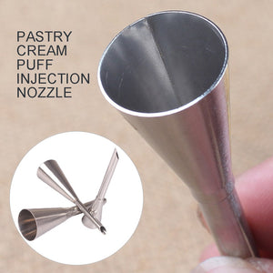 Stainless Steel Puff Nozzles - Create Delectable Patisseries