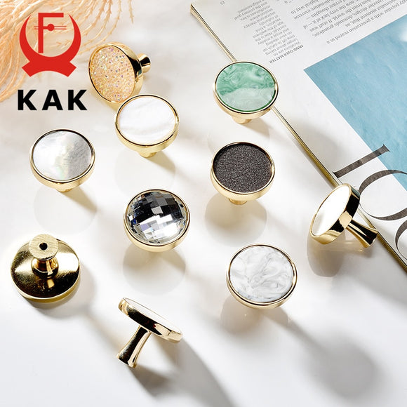 KAK Fashion Wall Hooks Gold Cabinet Knobs and Handles Decorative Dresser Knobs