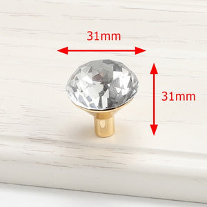 KAK Luxury Diamond Crystal Cabinet Handles