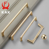 KAK Zinc Alloy Bright Gold Cabinet Pulls Light Luxury Stylish Kitchen Handles