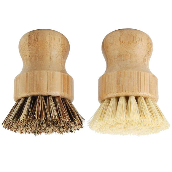 Bamboo Dish Scrub Brushes - Eco-Friendly Cleaning Magic!