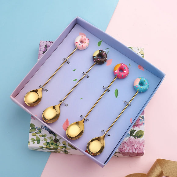 Cute Rainbow Dessert Spoons