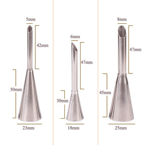 Stainless Steel Puff Nozzles - Create Delectable Patisseries