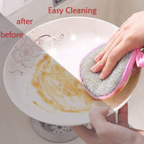 5/10Pcs Double Side Dishwashing Sponge Pan Pot Dish Wash Sponges Household Cleaning Tools Kitchen Tableware Dish Washing Brush