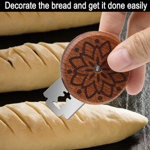 Bread Baking Masterpiece: Wooden Dough Score Cutter