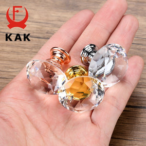 Elegant KAK: 30mm Crystal Glass Knobs