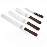 Stainless Steel Cake Knife Offset Spatula Buttercream Icing Frosting Knife Smoother Kitchen Pastry