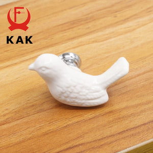 KAK Ceramic Peace Dove Drawer Knobs