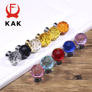 KAK Colourful Crystal Cabinet Knobs and Handles